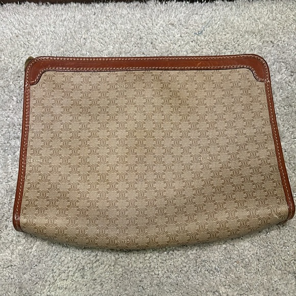 Celine wristlet/clutch!  10.5 inches x 8 inches!   Zippered closure. - Picture 3 of 9
